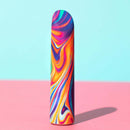 Limited Addiction Psyche Power Vibe Rainbow colorful vibrator with 10 rumbly vibration settings from Blush Novelties