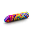 Colorful Limited Addiction Psyche Power Vibe Rainbow vibrator with swirling rainbow patterns for ultimate pleasure experience.