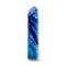 Limited Addiction Mesmerize Power Vibe Azure vibrator by Blush Novelties in colorful blue design with 10 deep, rumbly vibrations