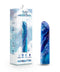 Limited Addiction Mesmerize Power Vibe Azure in packaging from Blush Novelties. Enjoy 10 deep vibrations with the sleek, colorful design.