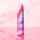 Limited Addiction Fascinate Power Vibe Coral Vibrator with Colorful Design on Pink Background