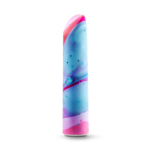 Limited Addiction Fascinate Power Vibe Coral Vibrator from Blush Novelties, featuring 10 deep, rumbly vibrations and colorful, sleek design.