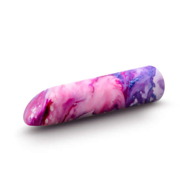Limited Addiction Entangle Power Vibe Lilac by Blush Novelties shown in vibrant pink and purple swirl design.