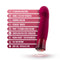 Oh My Gem Classy Garnet Red Vibrator features and benefits display