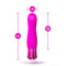 Oh My Gem Exclusive Tourmaline Vibrator dimensions - 5.5in length, 4.25in insertable, 1.25in width.