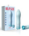 Oh My Gem Ardor Aquamarine Blue Rechargeable Vibrator by Blush Novelties, ideal for internal and external stimulation with 10 powerful settings.