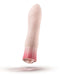 Oh My Gem Elegant Morganite Pink Vibrator with rounded end and pleasure waves for internal and external exploration by Blush Novelties