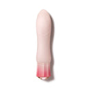 Oh My Gem Elegant Morganite Pink Vibrator from Blush Novelties with rounded end and pleasure waves for internal and external exploration.