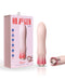 Oh My Gem Elegant Morganite Pink Vibrator by Blush Novelties in front of its packaging, featuring a sleek design for self-care and pleasure.