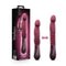 Temptasia Trixie Thrusting Dildo from Blush Novelties' Wine Collection with packaging and thrusting feature displayed.