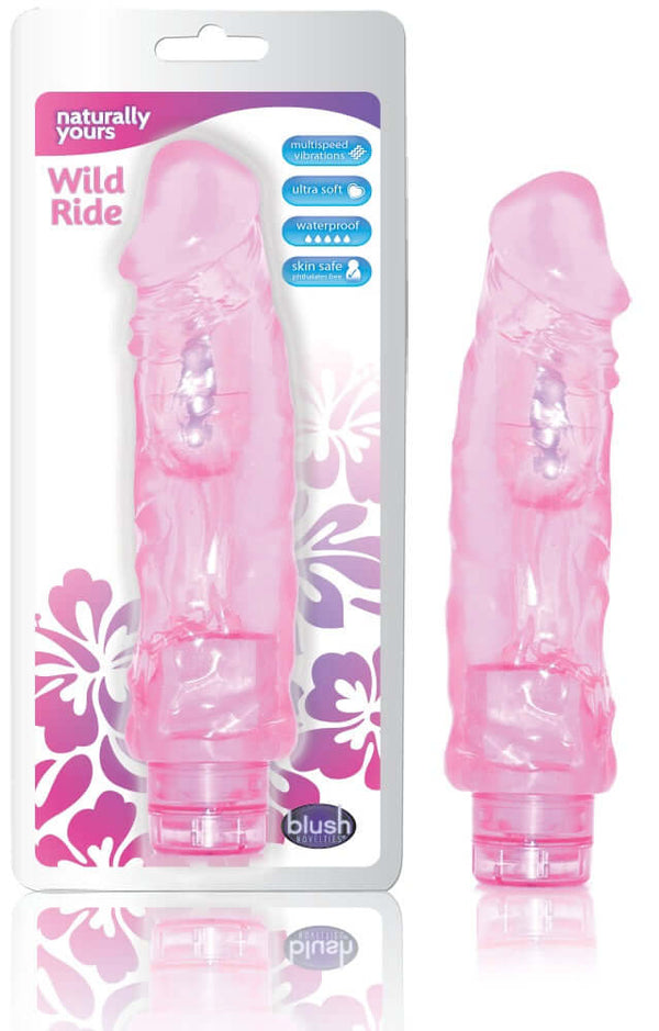 Blush Novelties Naturally Yours Wild Ride Pink Vibrator at $19.99