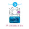 Play With Me One Night Stand Vibrating C-Ring in Blue, stretchable up to 6 inches, dimensions 1.5 inches by 0.5 inches