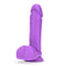 Neo 8 inches Dual Density Dildo in Neon Purple with Suction Cup from Blush Novelties.