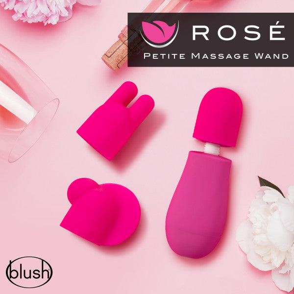 Blush Novelties Rose Petite Massage Wand Pink at $23.99