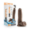 Blush Novelties Dr. Skin Glide 7 inches Lubricating Dildo Chocolate Brown at $23.99