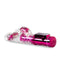 Sexy Things Frisky Rabbit Vibrator Pink with flickering bunny ears clitoral pleaser, featuring 48 unique settings from Blush Novelties
