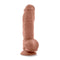 Au Naturel Big Boy 10-Inch Realistic Dildo in Mocha with Sensa Feel Layers and Flexi Shaft Technology