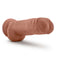 Au Naturel Big Boy 10-Inch Dildo in Mocha with Realistic Sensa Feel Texture