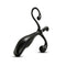 Anal Adventures Prostate Stimulator in black, designed for enhanced P-Spot pleasure and satisfaction.