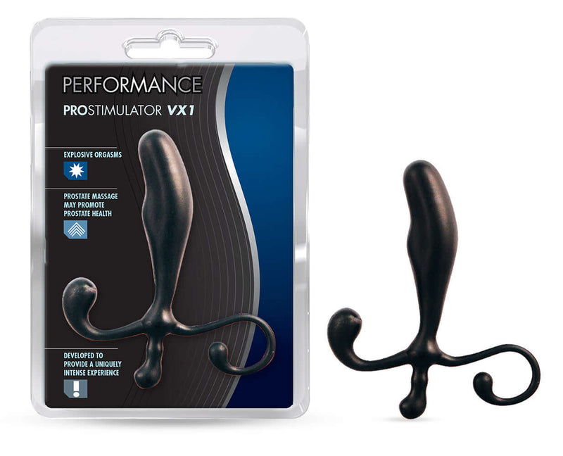 Blush Novelties Performance Prostimulator VX1 Prostate Massager Black at $10.99