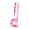 Blush Novelties Naturally Yours 8 inches Rose Pink Crystalline Dildo at $15.99