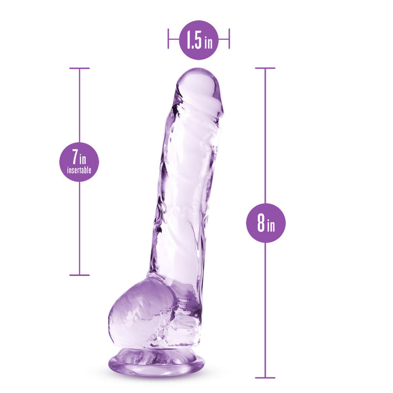 Blush Novelties Naturally Yours 8 inches Amethyst Crystalline Dildo at $15.99