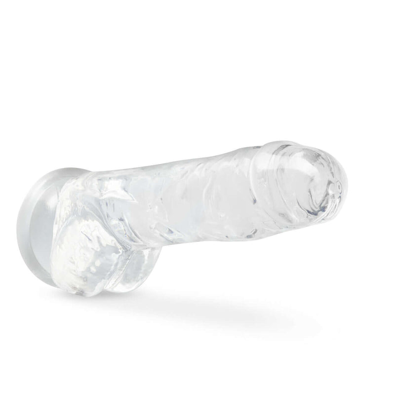 Naturally Yours 8-Inch Diamond Crystalline Dildo by Blush Novelties, realistic hand-sculpted design for lifelike pleasure and satisfaction.
