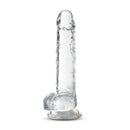 Blush Novelties Naturally Yours 7-Inch Diamond Crystalline Dildo with suction cup base for realistic pleasure and hands-free use