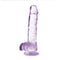 Naturally Yours 6 inches Amethyst Crystalline Dildo with suction cup base by Blush Novelties