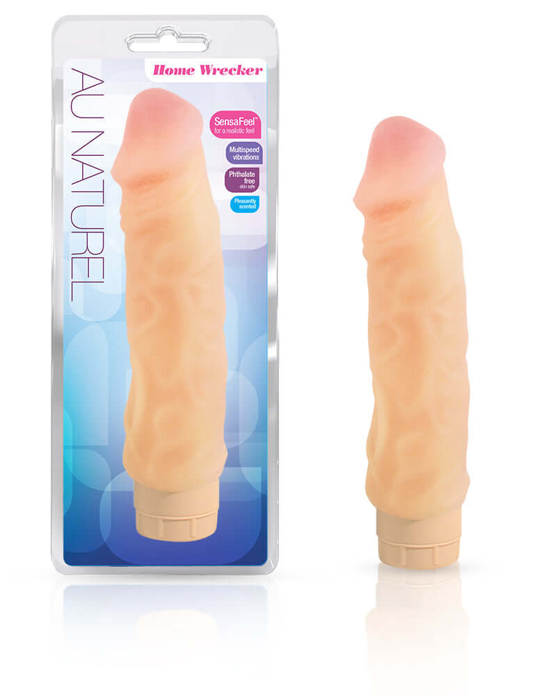 Blush Novelties Blush Novelties Au Naturel The Home Wrecker 9 inches Vibrating Dildo at $29.99