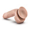 Dr. Skin Glide 8.5 inch Vanilla Beige Self Lubricating Dildo with Balls and Suction Cup Base