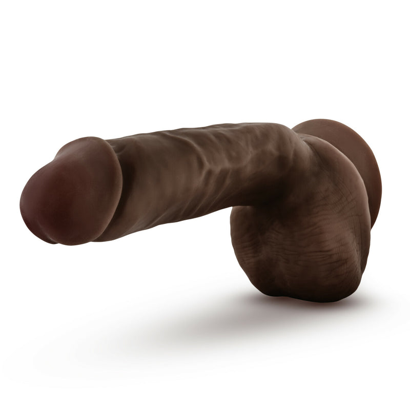 Blush Novelties Dr. Skin Glide 8.5 inches Self Lubricating Dildo Chocolate Brown at $29.99