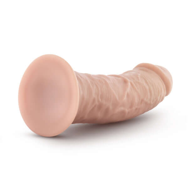 Dr. Skin Glide 8-inch Vanilla Beige Self Lubricating Dildo with Suction Cup and O-Ring Harness Compatibility