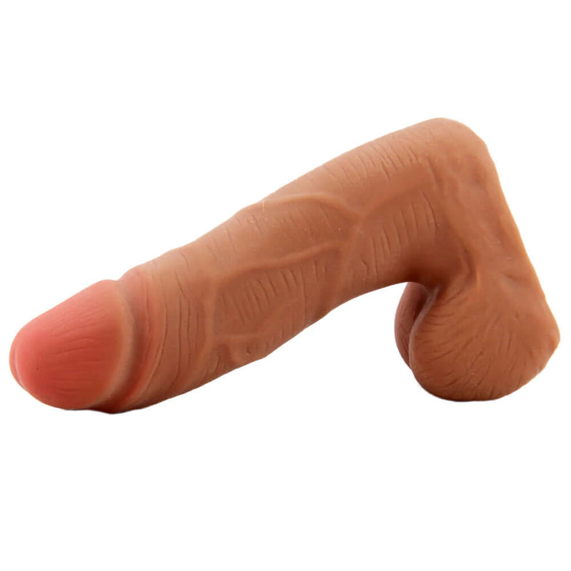 Blush Novelties Au Natural Carlito Dildo from the Latin Collection showcasing lifelike design and dual-density Sensa Feel technology.