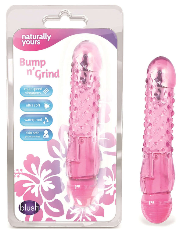 Blush Novelties Basically Yours series Bump N Grind Pink Vibrator at $17.99