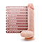 Dr. Skin Silicone Dr. Ethan 8.5 inch beige gyrating dildo features and specifications from Blush Novelties