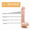 Dr. Skin Silicone Dr. Ethan 8.5-inch Gyrating Dildo with 7 vibrating functions including intensify, rumble, tremble, and throb.
