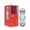Rize Feelz Clear Male Masturbator with box from Blush Novelties, featuring multi-chambered design and unique textures for various sensations