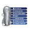 Rize Squeezy Clear Male Masturbator with multi-textured chambers, snug fit, and soft erotic feel from Blush Novelties