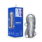 Rize Squeezy Clear Male Masturbator in packaging by Blush Novelties. Multi-textured and ergonomic design for ultimate pleasure.
