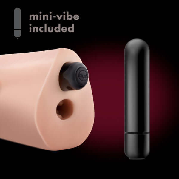 M Elite Soft and Wet Veronika Beige Stroker with mini-vibe included