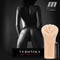 M Elite Soft and Wet Veronika Beige Stroker adult toy by Blush Novelties with ribbed canal and self-lubricating features.