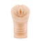 M Elite Soft and Wet Annabella Beige Male Masturbator with ribbed texture from Blush Novelties for ultimate pleasure and fantasy.
