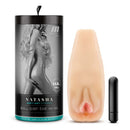 M Elite Soft and Wet Natasha Beige Male Masturbation Device with Packaging and Bullet Vibrator