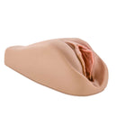 M Elite Soft and Wet Renata Tan Male Masturbator with ribbed canal and self-lubricating feature from Blush Novelties.