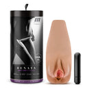 M Elite Soft and Wet Renata Tan Male Masturbator with Packaging and Bullet Vibrator