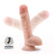 Dr. Skin Dr Mason 9 inches dildo with suction cup and posable shaft in light skin tone vanilla from Blush Novelties.