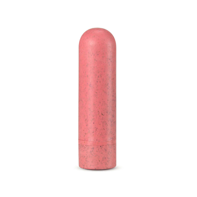 Gaia Eco Rechargeable Bullet Vibrator Coral made from BioFeel plant-based bioplastic with 10 vibration functions.