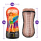 Loverboy The Surfer Dude Self Lubricating Stroker Beige Light Skin Tone with dimensions 7.25in x 3.25in and 6.75in length
