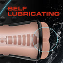 Loverboy Cowboy Self Lubricating Stroker texture detail with text "Self Lubricating" in beige
